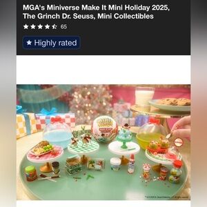 MGA's Miniverse Make It Mini Holiday 2025, The Grinch Dr. Seuss Limited Rare